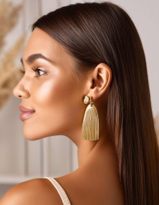 example of ai generated earrings photoshoot